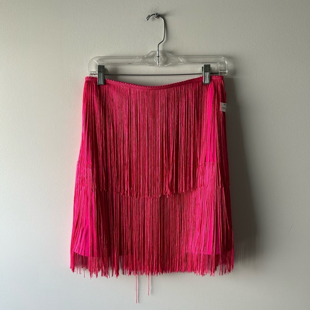 Sincerely Jules pink fringe skirt
